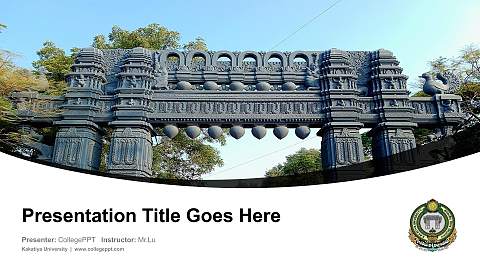 Kakatiya University Course/Courseware Creation PPT Template