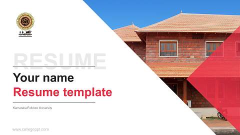 Karnataka Folklore University Resume PPT Template