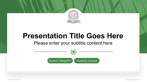 Kuvempu University National Scholarship Defense PPT Template