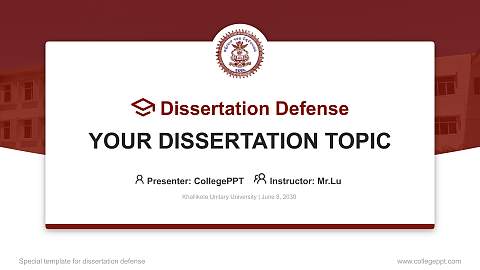 Khallikote Unitary University Graduation Thesis Defense PPT Template