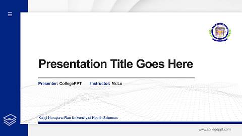 Kaloji Narayana Rao University of Health Sciences Thesis Proposal/Graduation Defense PPT Template