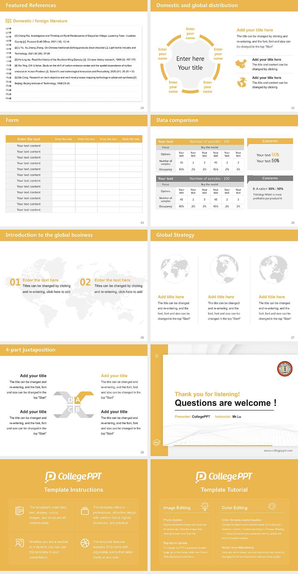 Jodhpur National University Thesis Proposal/Graduation Defense PPT Template4:3 ratio PPT effect preview image4