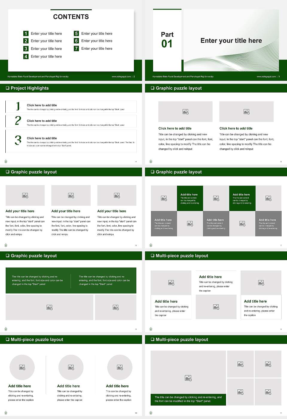 Karnataka State Rural Development and Panchayat Raj University General PPT Template16:9 ratio PPT effect preview image2