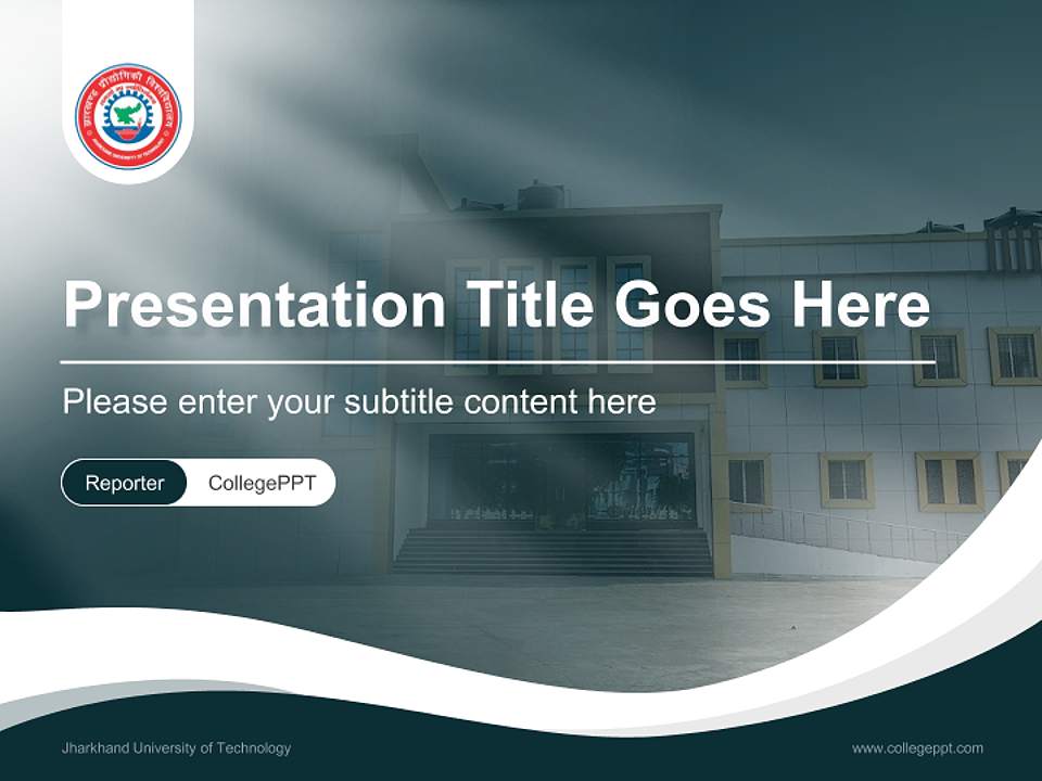Jharkhand University of Technology Lecture Sharing and Networking Event PPT Template4:3 ratio PPT effect preview image4