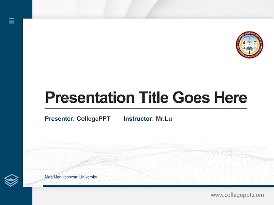 Maa Manikeshwari University Thesis Proposal/Graduation Defense PPT Template4:3 ratio PPT effect preview image5