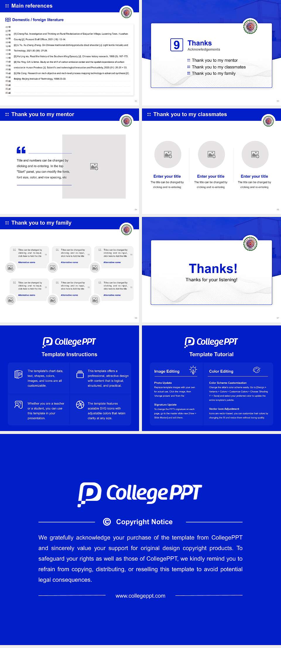 Kolhan University Graduation Thesis Defense PPT Template4:3 ratio PPT effect preview image7