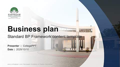 Karpagam Academy of Higher Education Competition/Entrepreneurship Contest PPT Template