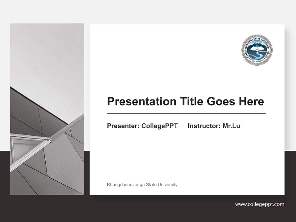 Khangchendzonga State University General PPT Template4:3 ratio PPT effect preview image6