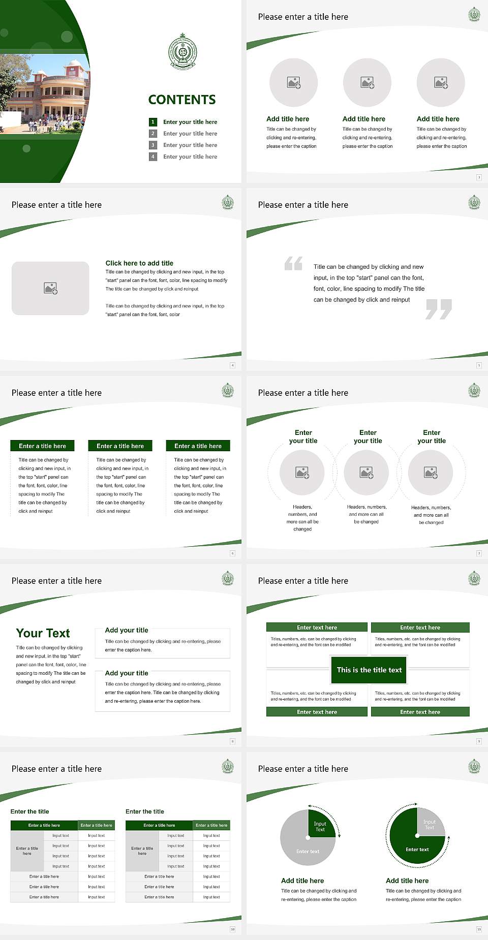 Karnataka State Rural Development and Panchayat Raj University Course/Courseware Creation PPT Template4:3 ratio PPT effect preview image2