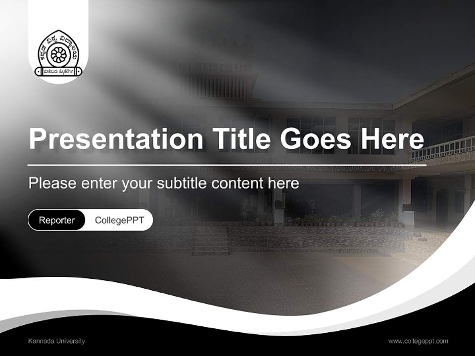 Kannada University Lecture Sharing and Networking Event PPT Template4:3 ratio PPT effect preview image4