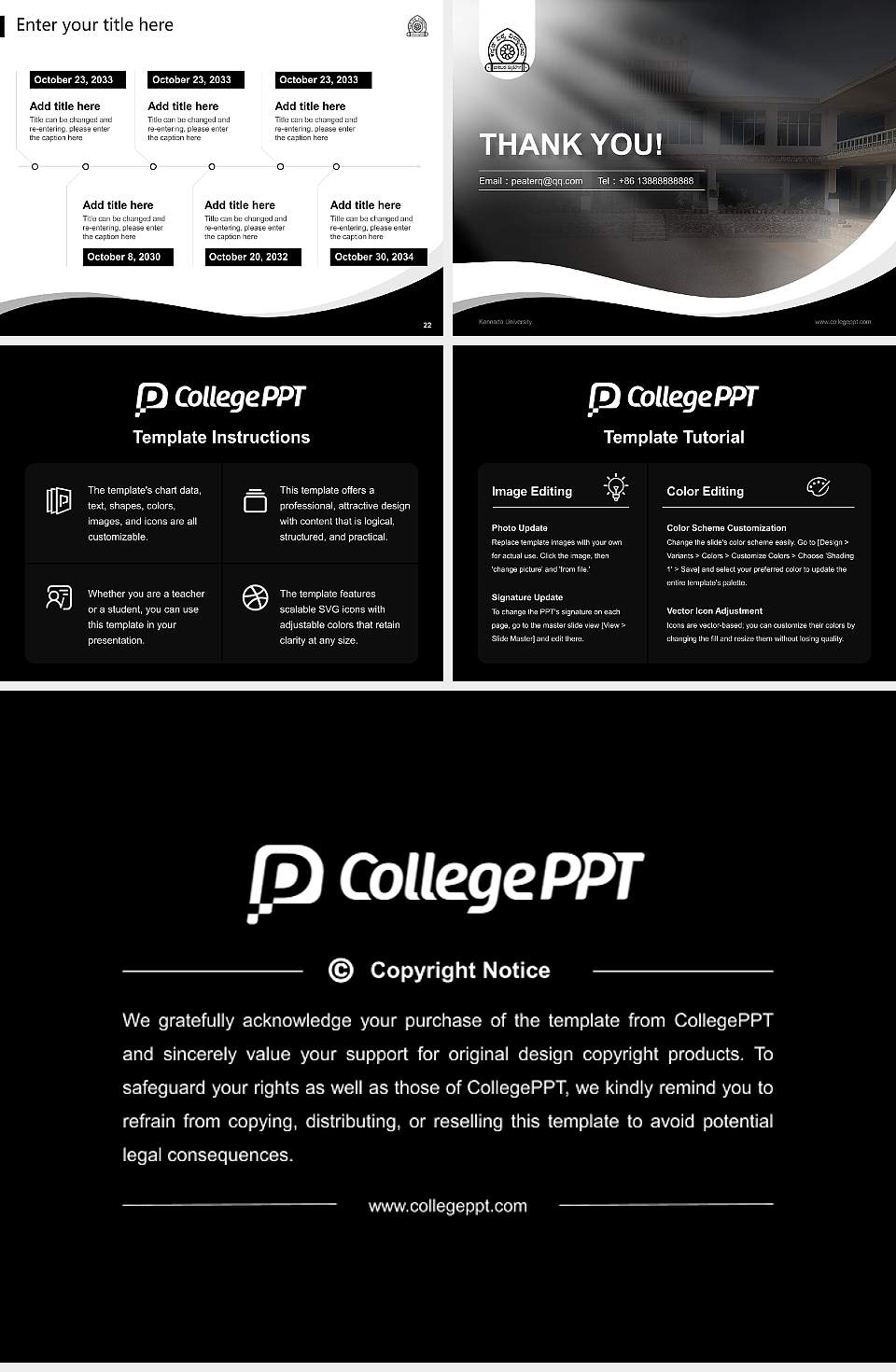 Kannada University Lecture Sharing and Networking Event PPT Template4:3 ratio PPT effect preview image4