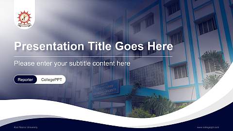 Kazi Nazrul University Lecture Sharing and Networking Event PPT Template