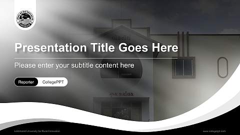 Lokbharati University for Rural Innovation Lecture Sharing and Networking Event PPT Template
