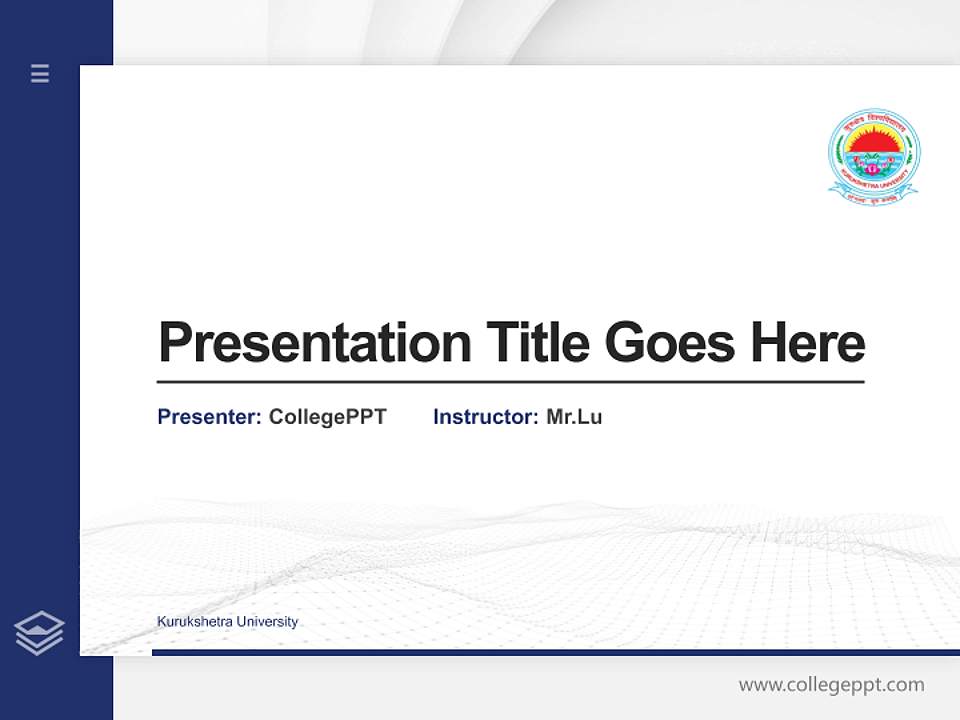 Kurukshetra University Thesis Proposal/Graduation Defense PPT Template4:3 ratio PPT effect preview image5