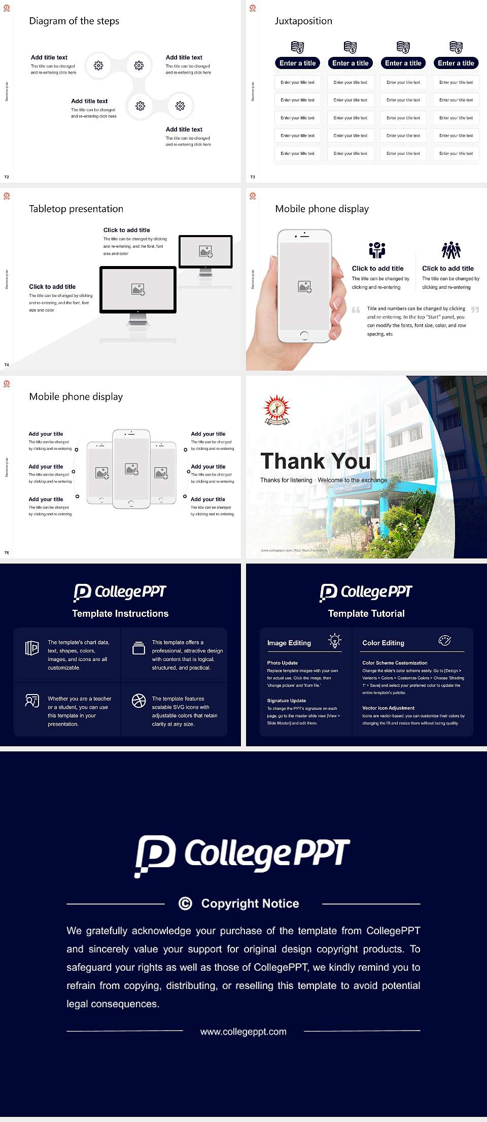 Kazi Nazrul University Competition/Entrepreneurship Contest PPT Template4:3 ratio PPT effect preview image9