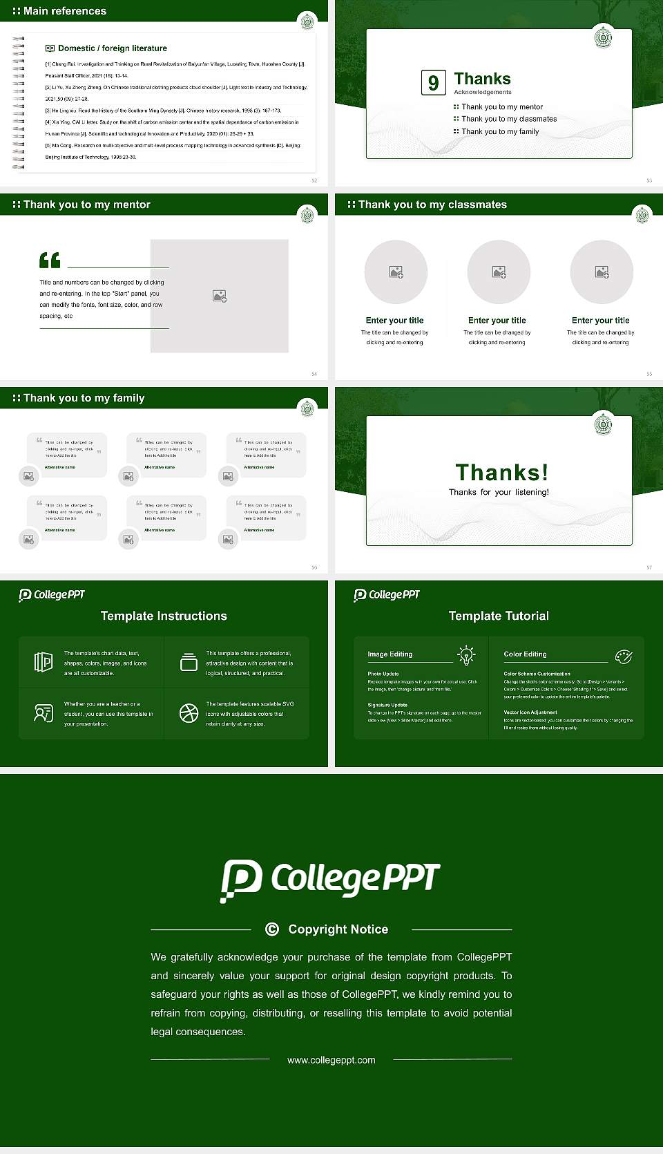 Karnataka State Rural Development and Panchayat Raj University Graduation Thesis Defense PPT Template16:9 ratio PPT effect preview image7
