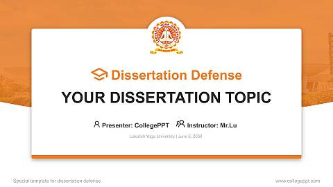 Lakulish Yoga University Graduation Thesis Defense PPT Template
