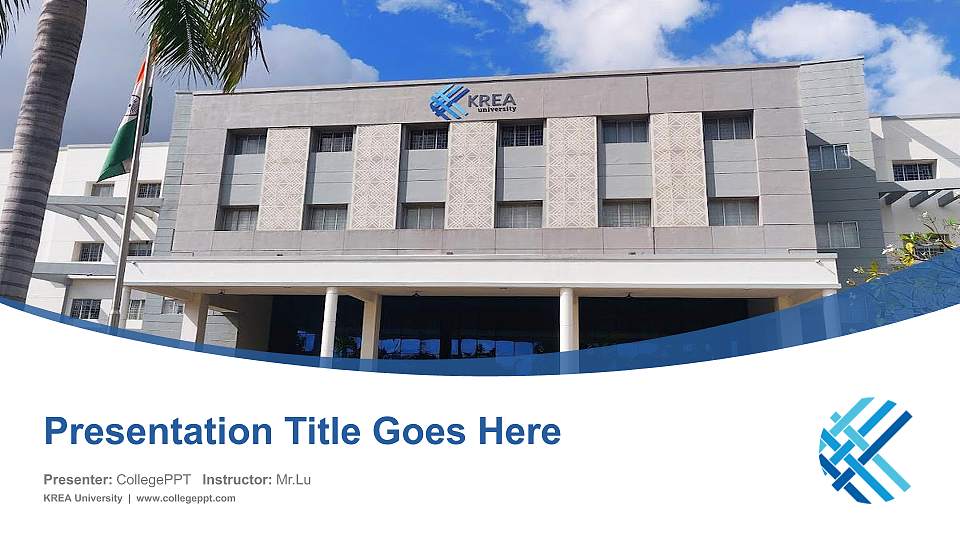 KREA University Course/Courseware Creation PPT Template16:9 ratio PPT effect preview image