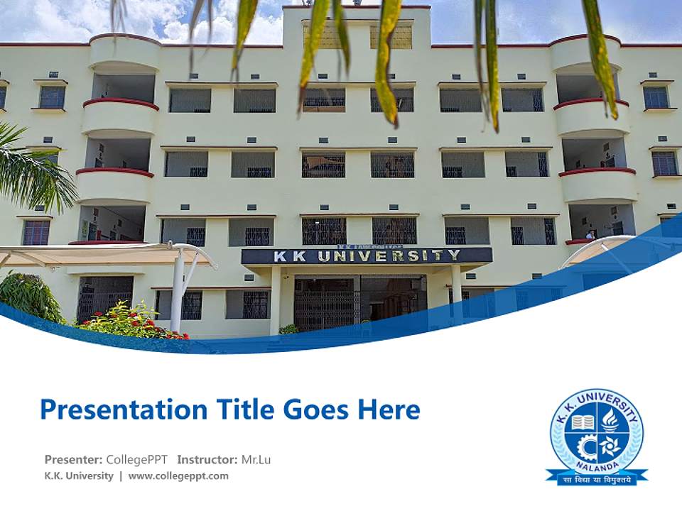 K.K. University Course/Courseware Creation PPT Template4:3 ratio PPT effect preview image5