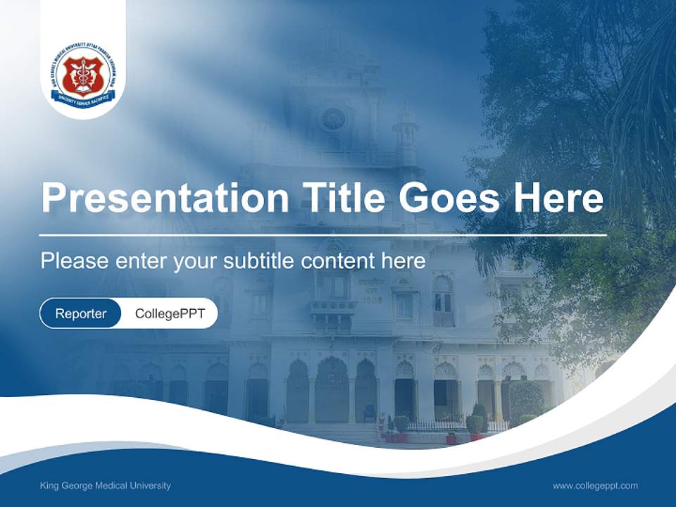 King George Medical University Lecture Sharing and Networking Event PPT Template4:3 ratio PPT effect preview image4