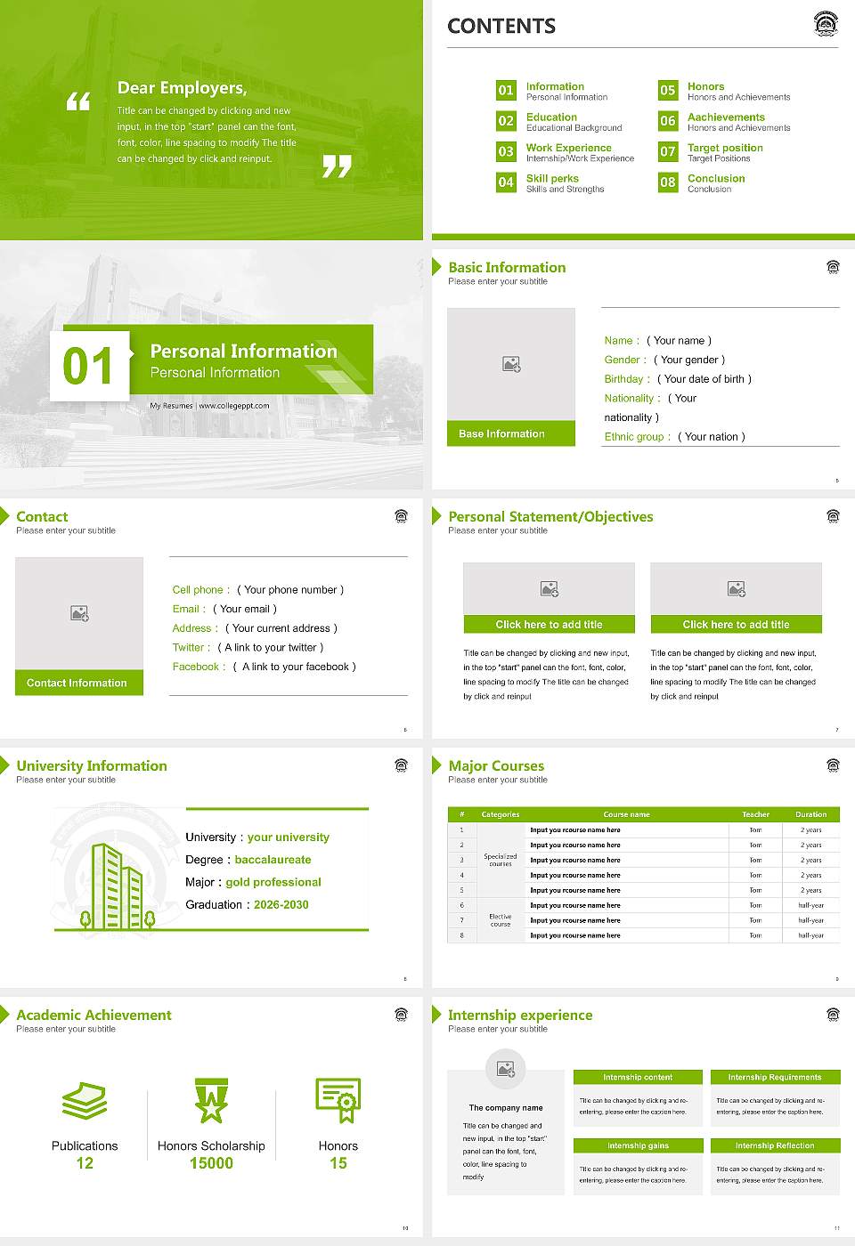 Kavayitri Bahinabai Chaudhari North Maharashtra University Resume PPT Template16:9 ratio PPT effect preview image2