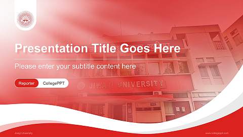 Jiwaji University Lecture Sharing and Networking Event PPT Template