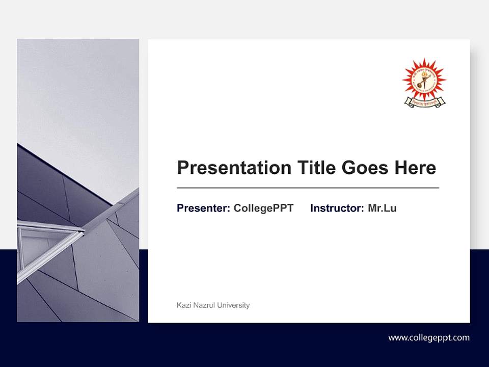 Kazi Nazrul University General PPT Template4:3 ratio PPT effect preview image6