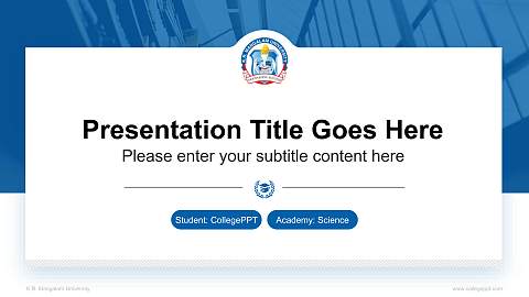 K.R. Mangalam University National Scholarship Defense PPT Template