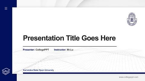 Karnataka State Open University Thesis Proposal/Graduation Defense PPT Template