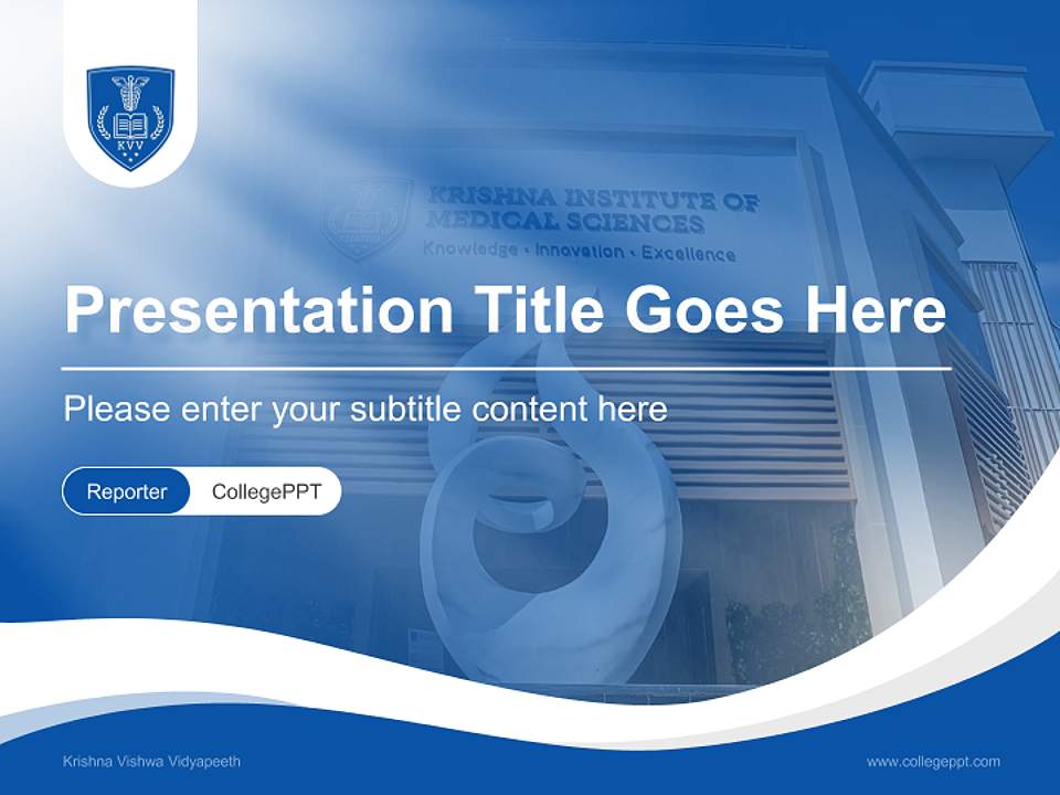 Krishna Vishwa Vidyapeeth Lecture Sharing and Networking Event PPT Template4:3 ratio PPT effect preview image4