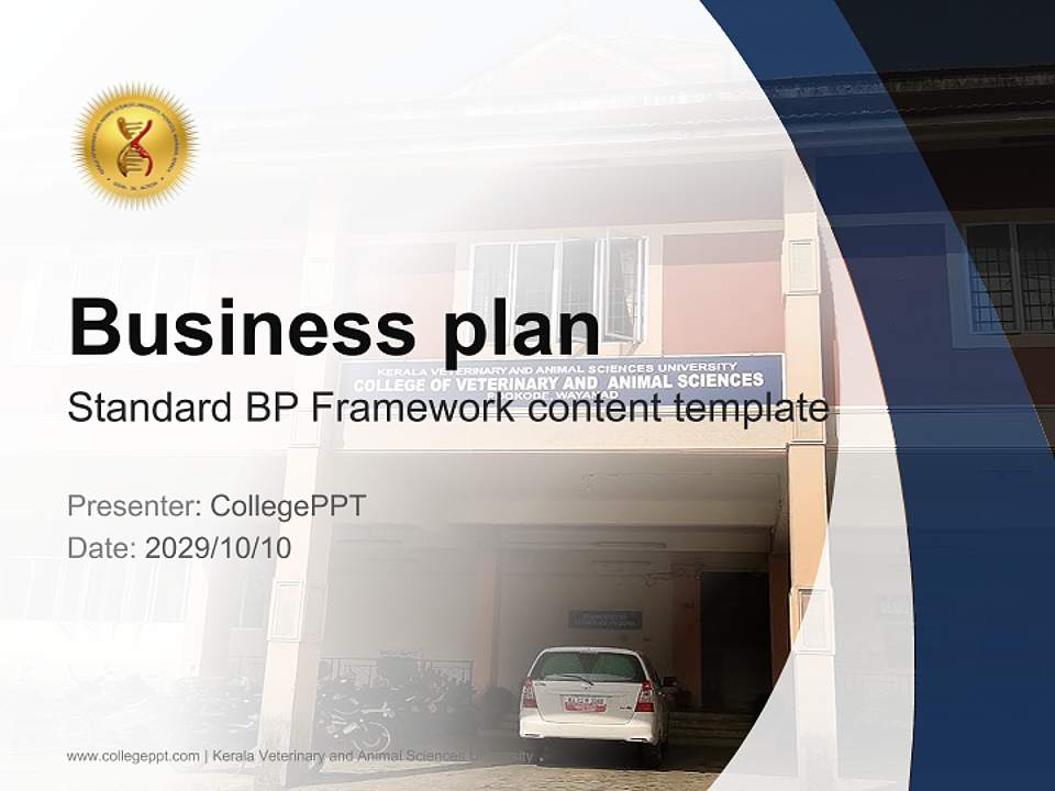 Kerala Veterinary and Animal Sciences University Competition/Entrepreneurship Contest PPT Template4:3 ratio PPT effect preview image9