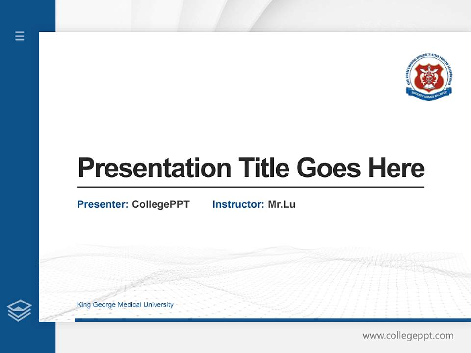 King George Medical University Thesis Proposal/Graduation Defense PPT Template4:3 ratio PPT effect preview image5