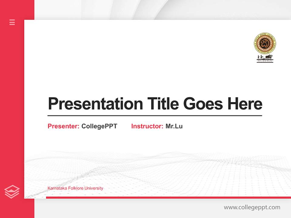 Karnataka Folklore University Thesis Proposal/Graduation Defense PPT Template4:3 ratio PPT effect preview image5