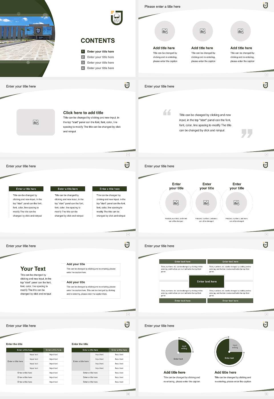 Jeppiaar University Course/Courseware Creation PPT Template16:9 ratio PPT effect preview image2