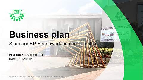 Kalinga Institute of Industrial Technology Competition/Entrepreneurship Contest PPT Template