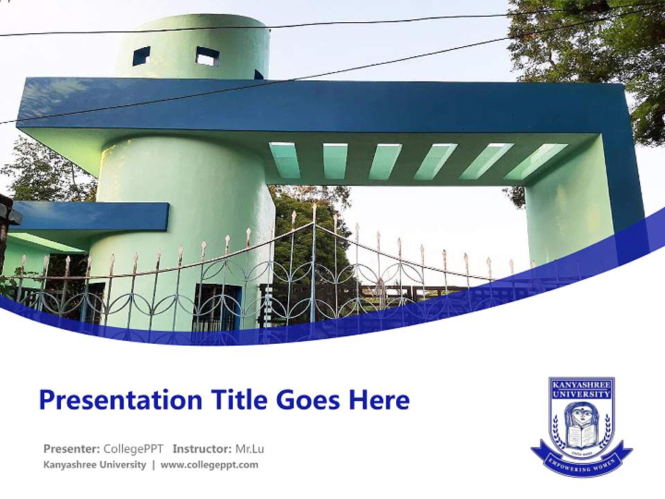 Kanyashree University Course/Courseware Creation PPT Template4:3 ratio PPT effect preview image5
