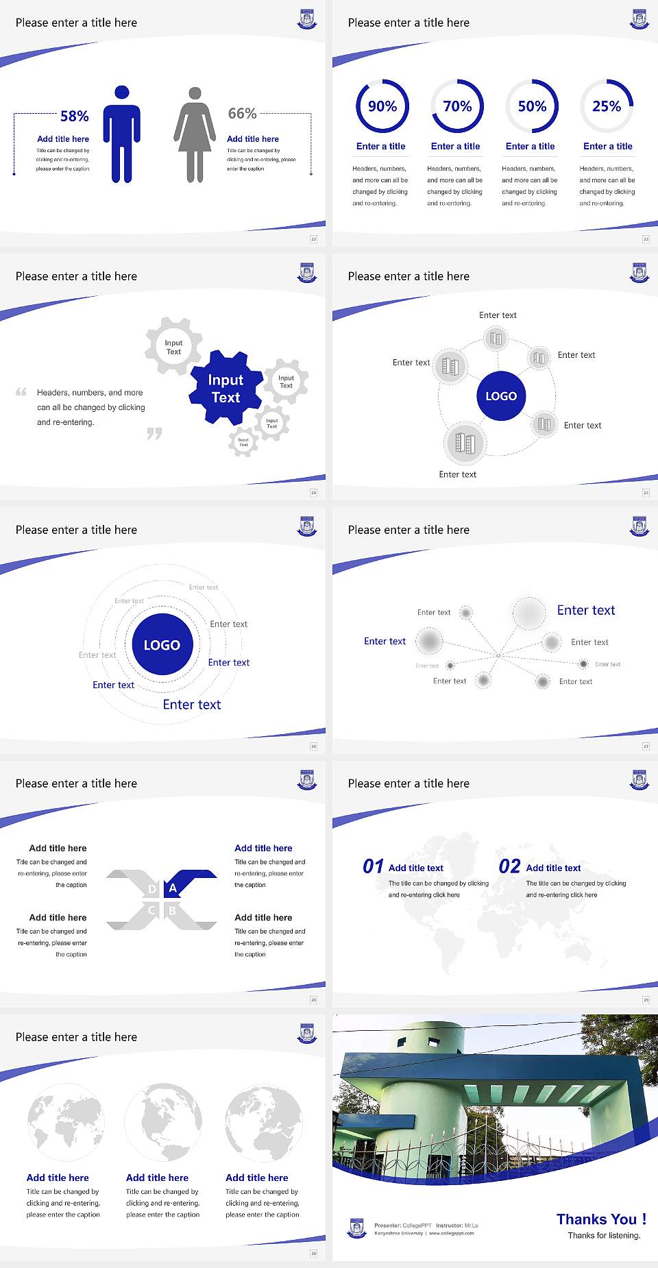 Kanyashree University Course/Courseware Creation PPT Template4:3 ratio PPT effect preview image4