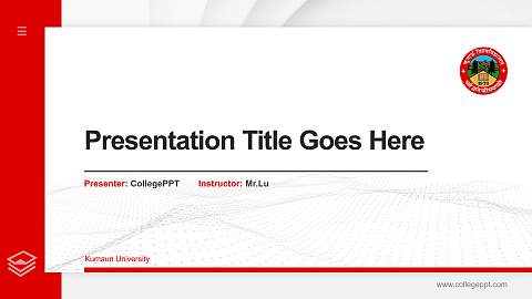 Kumaun University Thesis Proposal/Graduation Defense PPT Template