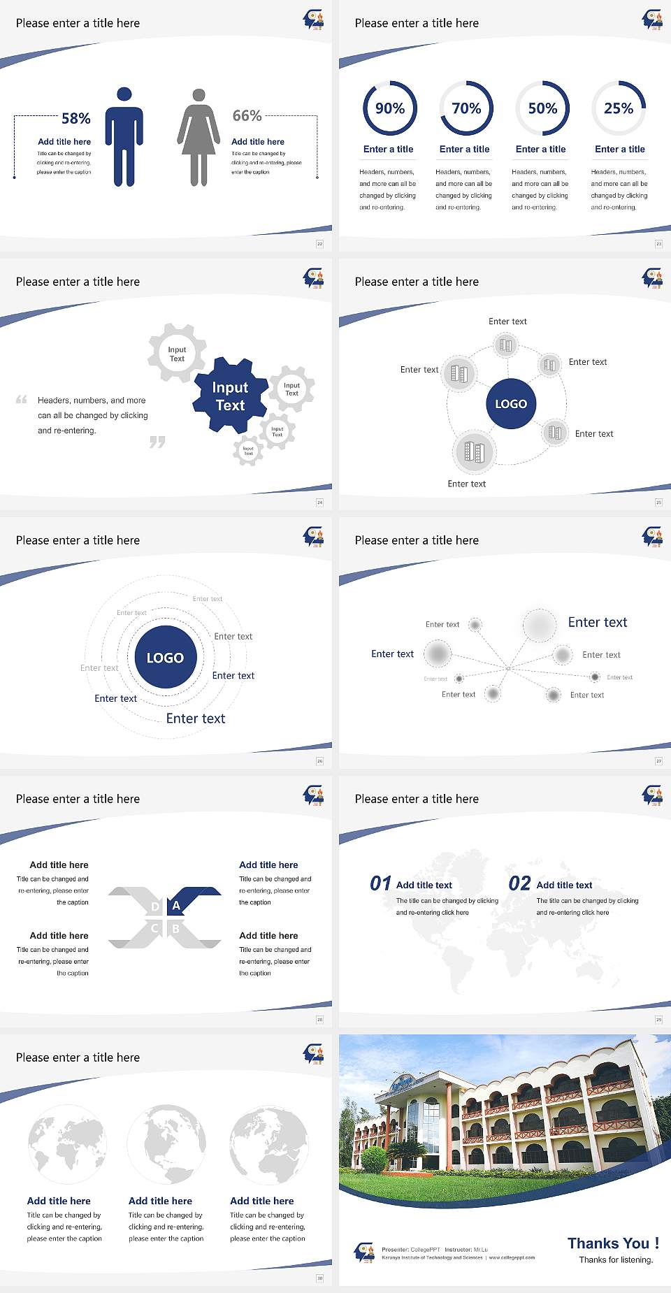 Karunya Institute of Technology and Sciences Course/Courseware Creation PPT Template4:3 ratio PPT effect preview image4