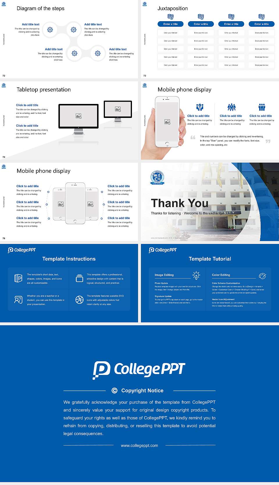 K.K. University Competition/Entrepreneurship Contest PPT Template16:9 ratio PPT effect preview image9