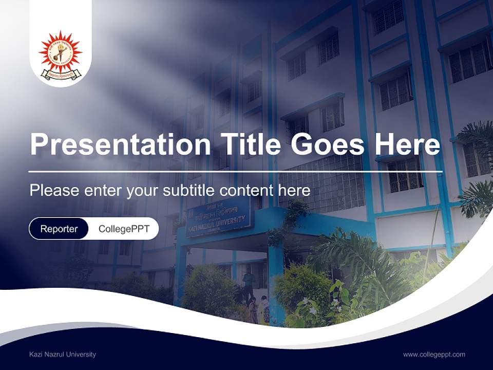 Kazi Nazrul University Lecture Sharing and Networking Event PPT Template4:3 ratio PPT effect preview image4