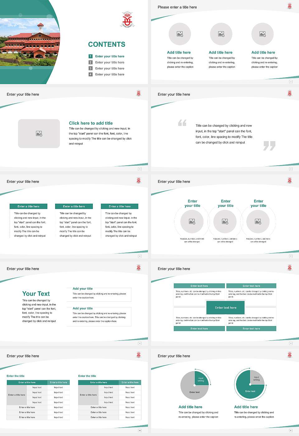 Kannur University Course/Courseware Creation PPT Template16:9 ratio PPT effect preview image2