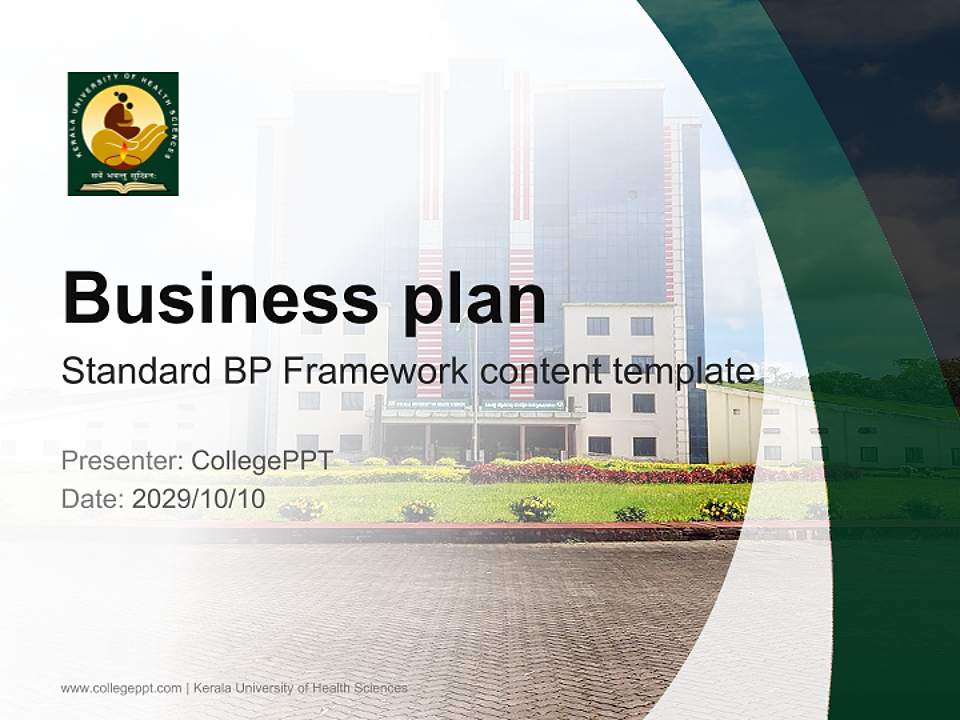 Kerala University of Health Sciences Competition/Entrepreneurship Contest PPT Template4:3 ratio PPT effect preview image9