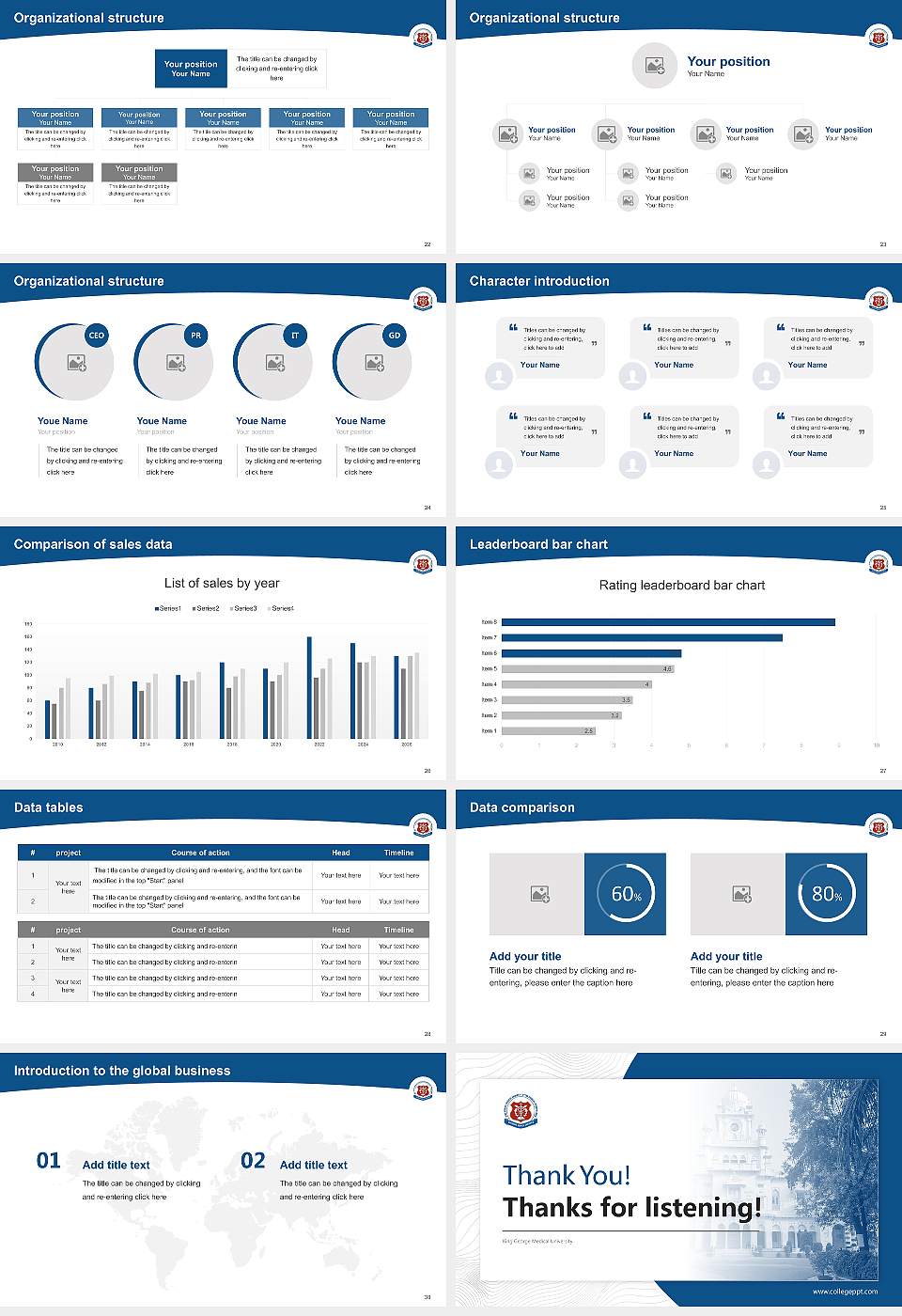 King George Medical University Academic Presentation/Research Findings Report PPT Template16:9 ratio PPT effect preview image4