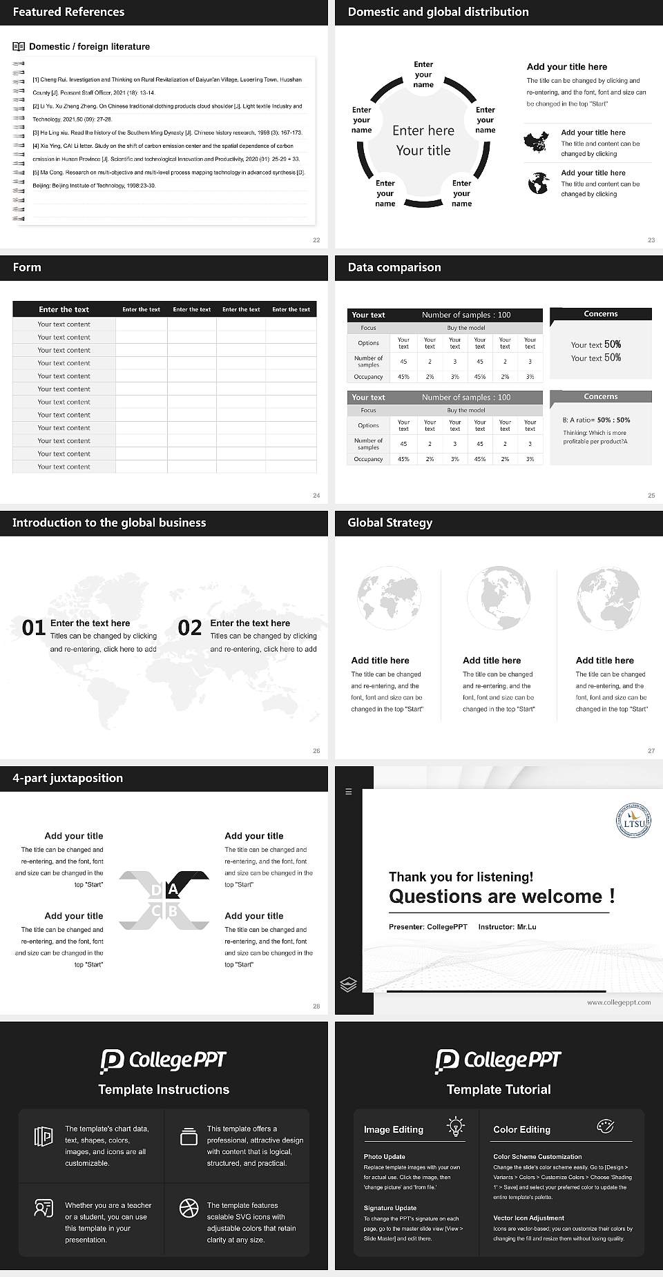 Lamrin Tech Skills University Punjab Thesis Proposal/Graduation Defense PPT Template4:3 ratio PPT effect preview image4