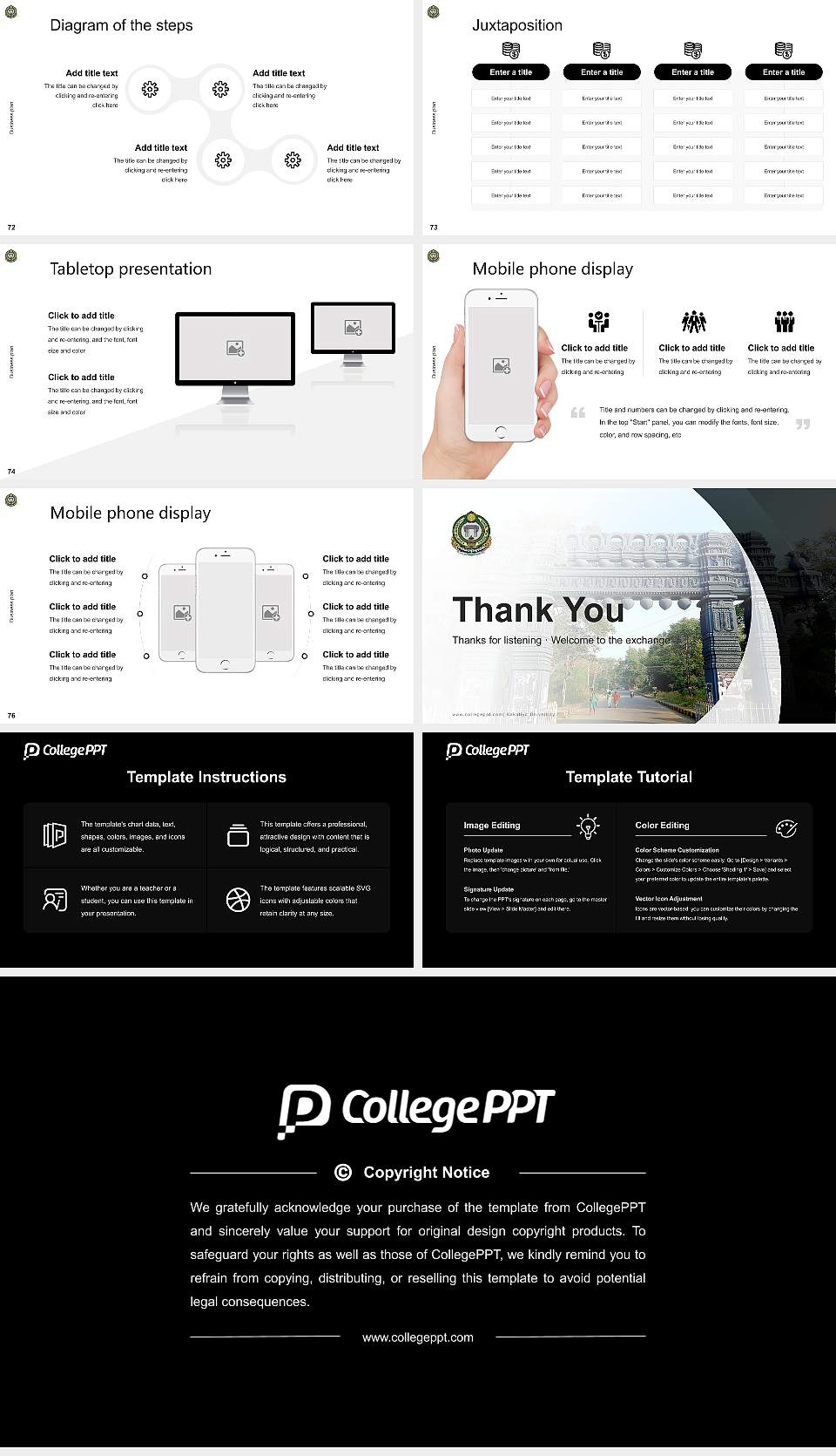 Kakatiya University Competition/Entrepreneurship Contest PPT Template16:9 ratio PPT effect preview image9