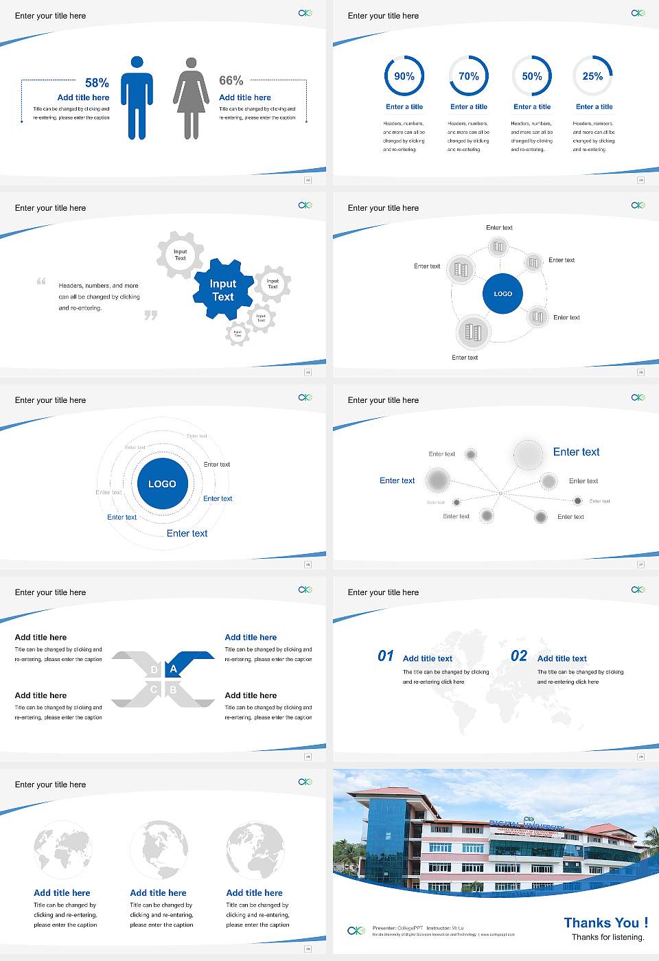 Kerala University of Digital Sciences Innovation and Technology Course/Courseware Creation PPT Template16:9 ratio PPT effect preview image4