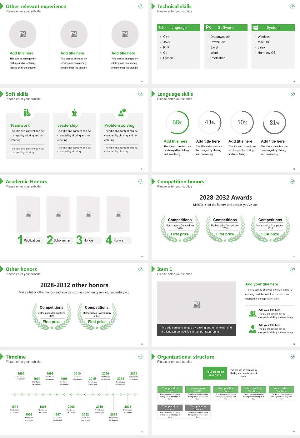 Kalinga Institute of Social Sciences Resume PPT Template16:9 ratio PPT effect preview image3