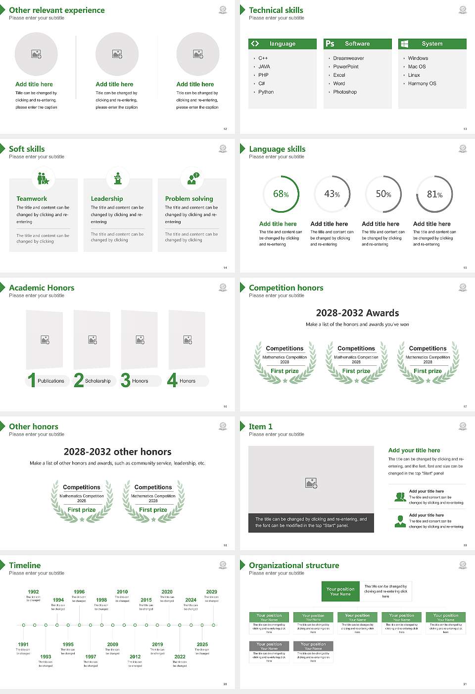 Kuvempu University Resume PPT Template16:9 ratio PPT effect preview image3