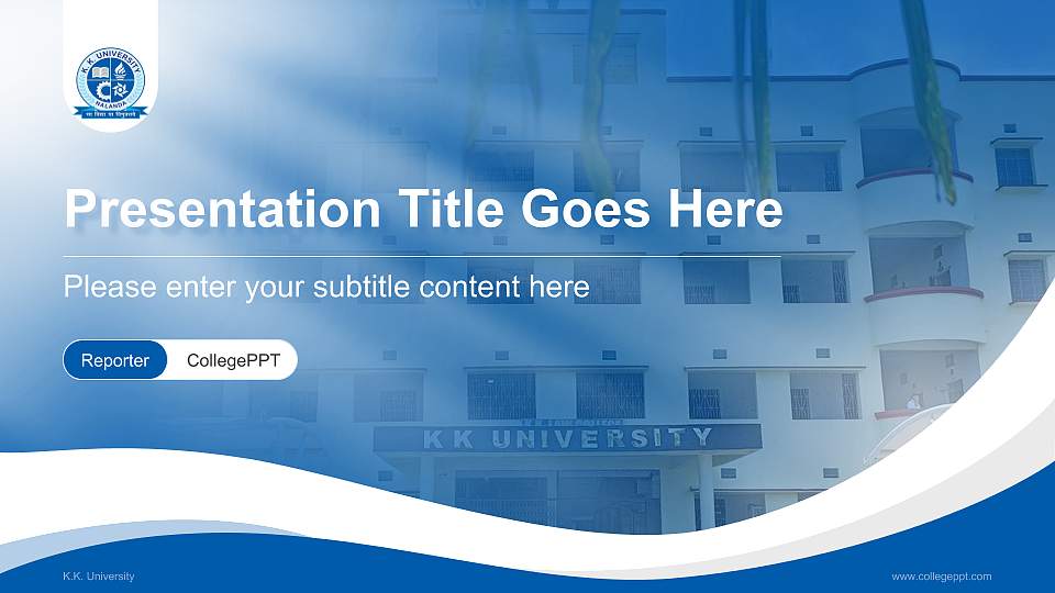 K.K. University Lecture Sharing and Networking Event PPT Template16:9 ratio PPT effect preview image
